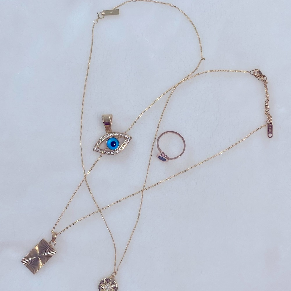 18k plated necklace stainless steel pendant,925 necklace,gold plated ring.